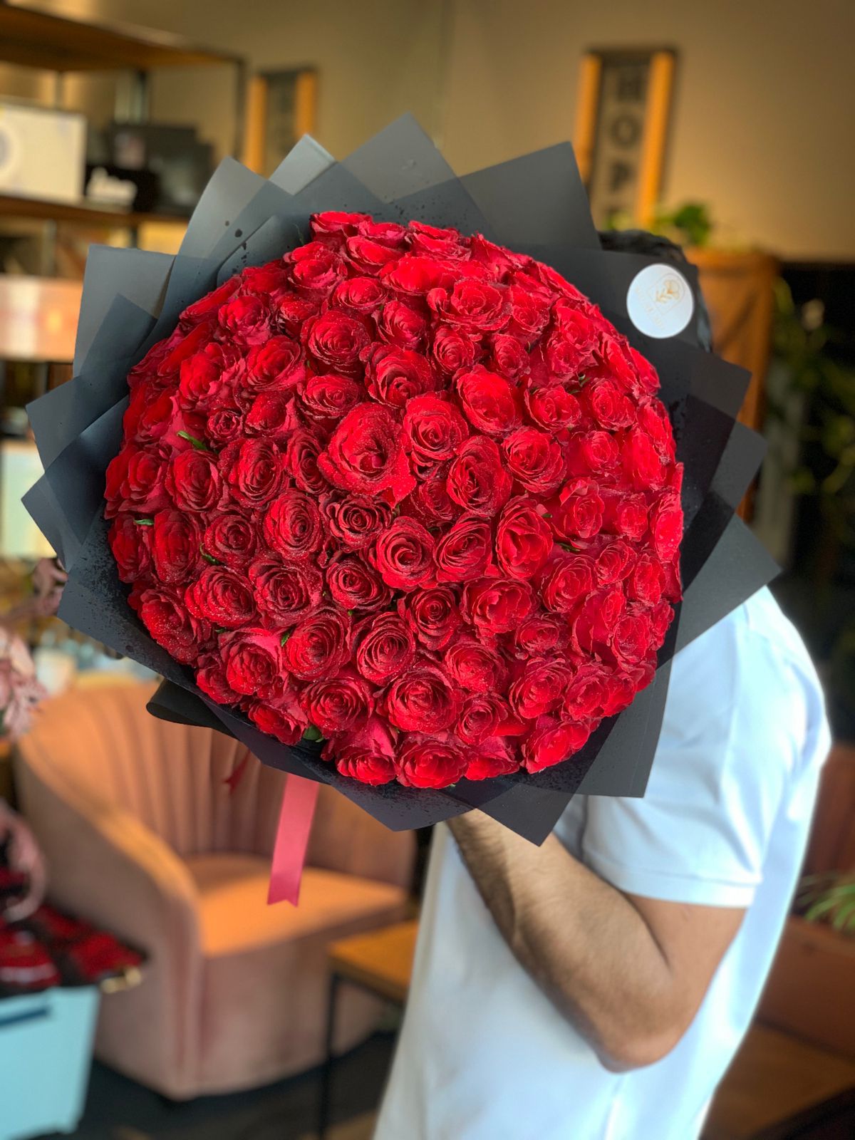 101 Red Roses Hand Bouquet
