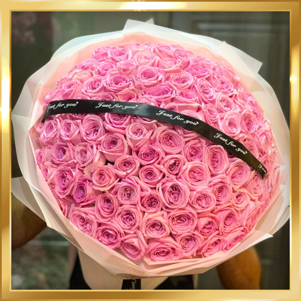 101 Pink Heidi Roses Bouquet