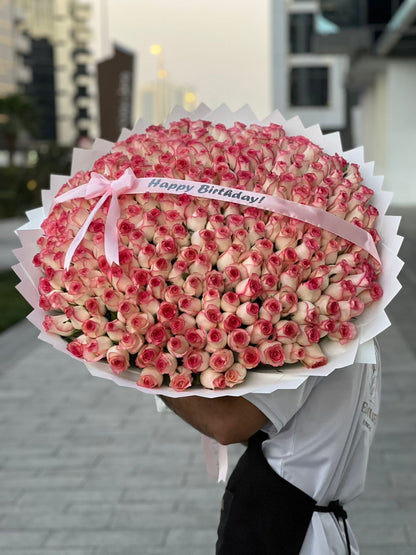 301 Jumilia Roses White Wrapping With Belt