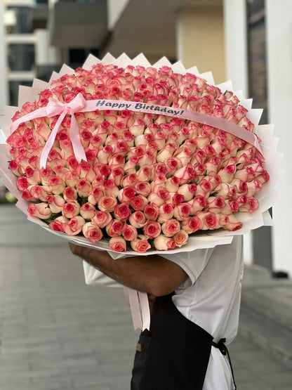 301 Jumilia Roses White Wrapping With Belt