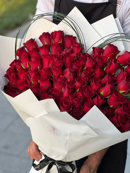 121 Red Roses Bouquet