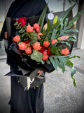 Glamour Orange Wed and Wed Flowers LLC