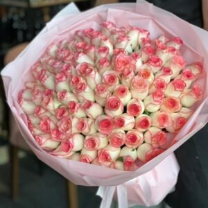 101 jumilia Roses Pink Round Wrapping