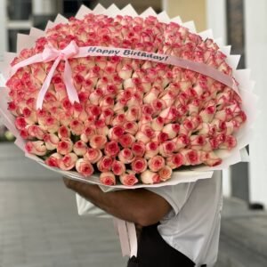 301 Jumilia Roses White Wrapping With Belt