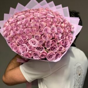 101 Purple Roses Purple Wrapping