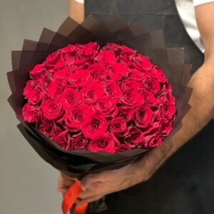 51 Red Roses Hand Bouqut